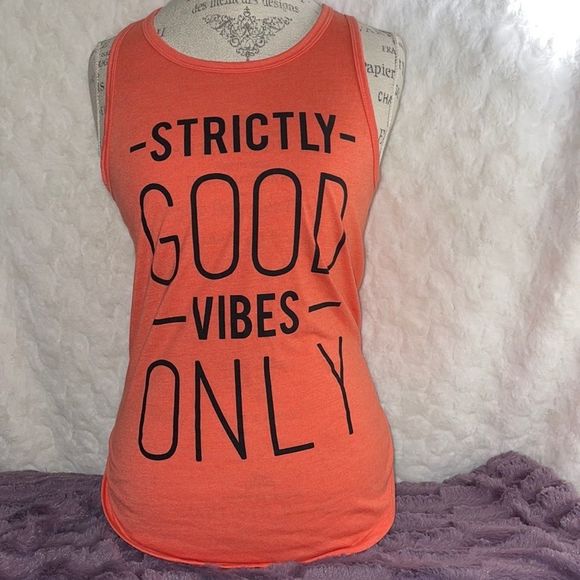 Tops - NWOT STRICTLY GOOD VIBES ONLY TANK SIZE SMALL
